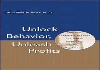 EBOOK READ Unlock Behavior, Unleash Profits