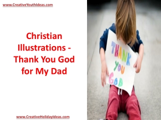 Christian Illustrations - Thank You God for My Dad