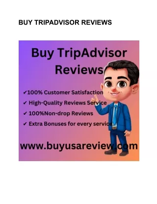 BUY TRIPADVISOR REVIEWS4