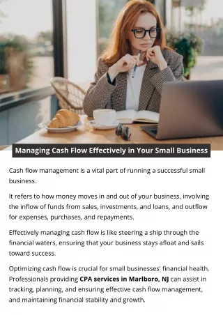 Managing Cash Flow Effectively in Your Small Business