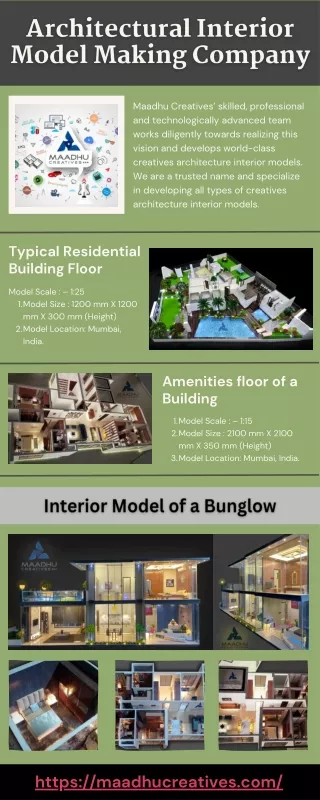 Top Architectural Interior Scale Model Making Firm in India