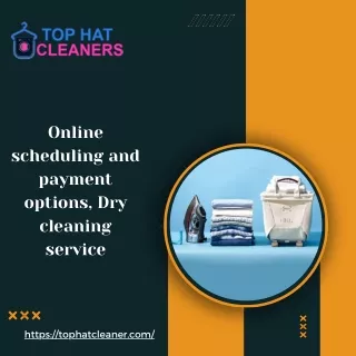 Online scheduling and payment options, Dry cleaning service