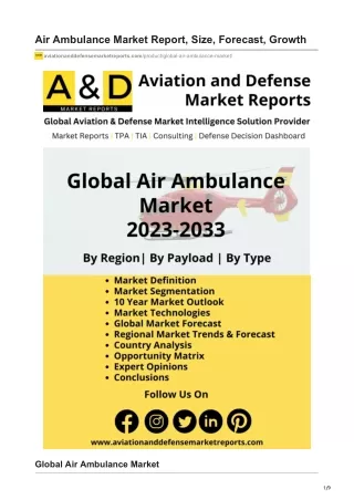 Air Ambulance Market Report