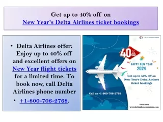 Reserve your New Year 2024 flight ticket with Delta Airlines