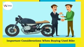 Important Considerations When Buying Used Bike