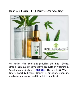 Best CBD Oils