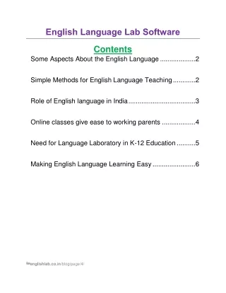 English Language Lab Software 4