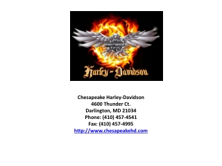 Harley Dealership in Maryland