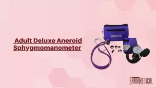 Santamedical Adult Deluxe Aneroid Sphygmomanometer with Stethoscope