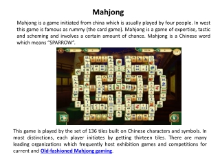 rest game sttistics in microsoft mahjong