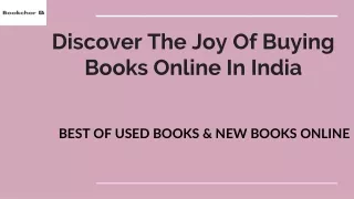 Discover The Joy Of Buying Books Online In India