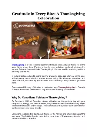 Gratitude in Every Bite-A Thanksgiving Celebration