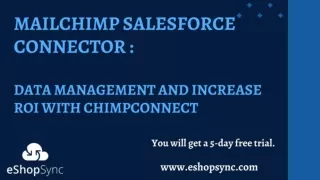 Increase Mailchimp ROI with Slesforce Connector - ChimpConnect