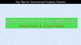 Top Tips for Commercial Property Owners