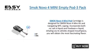 Smok Novo 4 MINI Empty Pod-3 Pack