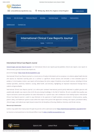 International Clinical Case Reports Journal