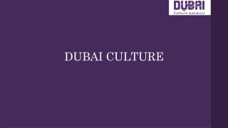 Dubai culture- SUPPLIER REGISTRATION DUBAI (Oct) updated