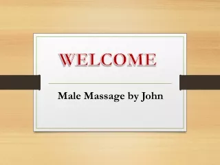 Male Massage by John