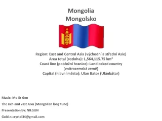 Mongolsko - Mongolia (Nilo)
