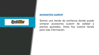 Compra Online Accesorios Custom de Calidad