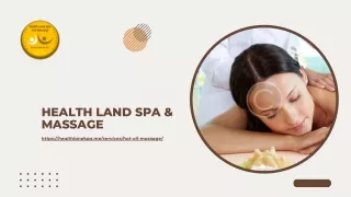 Hot Oil Massage Dubai | Healthlandspa.me