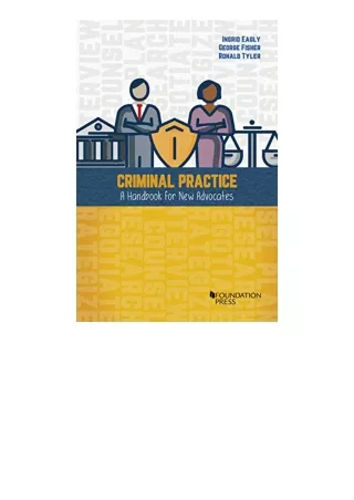 Kindle online PDF Criminal Practice A Handbook for New Advocates Coursebook full