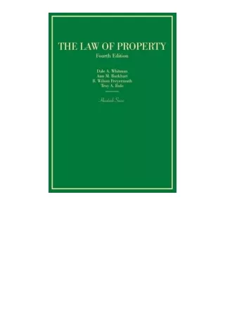 Kindle online PDF The Law of Property Hornbooks for ipad