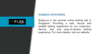 Singapore Online Betting 8nplay.co