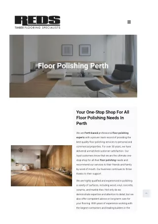 Floor Polishing Perth