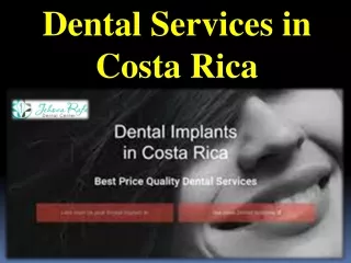 Dental Services in Costa Rica