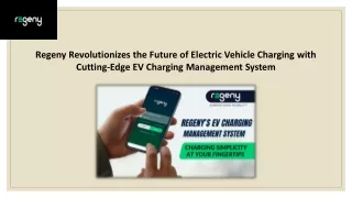 EV Charging Management System - Regeny