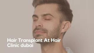 Hair Transplant At Hair Clinic dubai