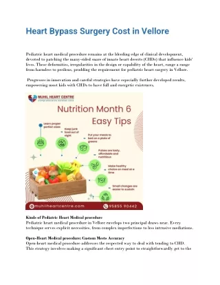 Heart Bypass Surgery Cost in Vellore