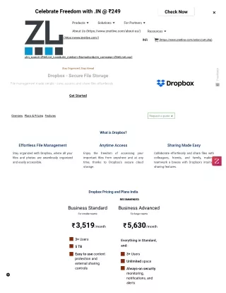 Solutions for Cloud Storage & Sharing in India | Dropbox India