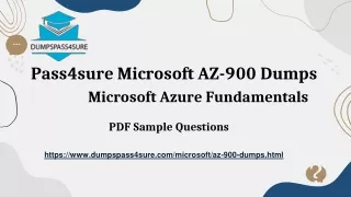 How Can Dumpspass4sure Help You Succeed in AZ-900 Exam?