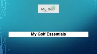 Golf Ball Slides