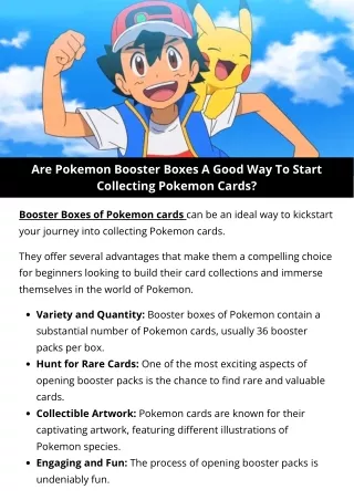 Are Pokemon Booster Boxes A Good Way To Start Collecting Pokemon Cards