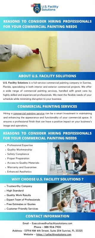 Reasons to Consider Hiring Professionals for your Commercial Painting Needs