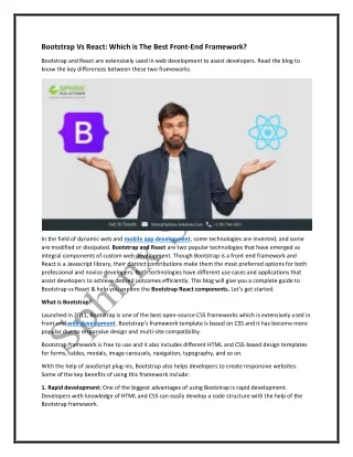 Bootstrap vs React Which is the best front-end framework