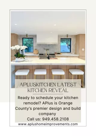 APluskitchen latest kitchen REVEAL