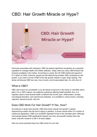 CBD_ Hair Growth Miracle or Hype_