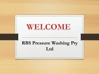 RBS Pressure Washing Pty Ltd