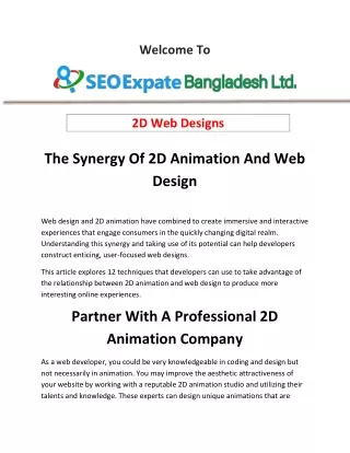 2D Web Designs