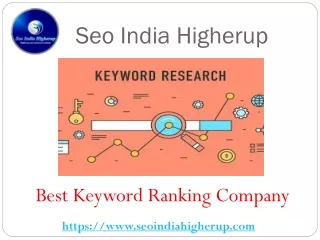 Best Keyword Ranking Company - Seo India Higherup