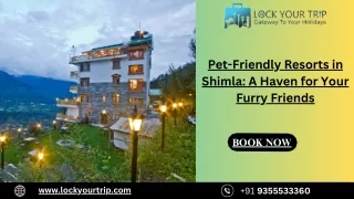 Pet-Friendly Resorts in Shimla A Haven for Your Furry Friends