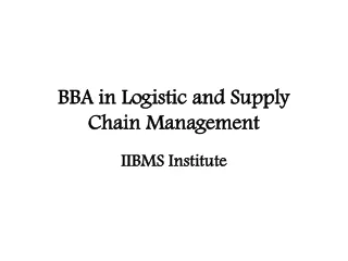 BBA in Logistic and Supply Chain Management