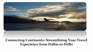 Cheap Flights From Dallas To Delhi