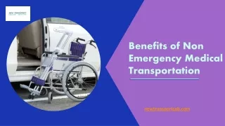 Benefits of Non Emergency Medical Transportation