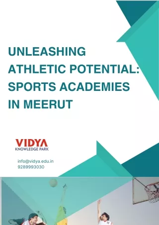 Unleashing Athletic Potential Sports Academies in Meerut