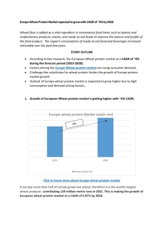 Europe wheat Market outlook to 2028